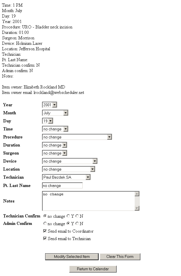 WebScheduler Documentation